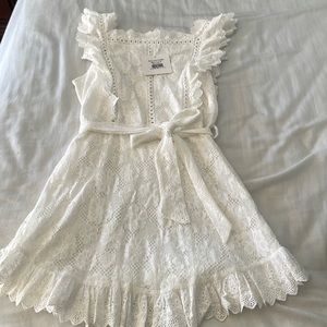 Selfie Leslie white lace dress